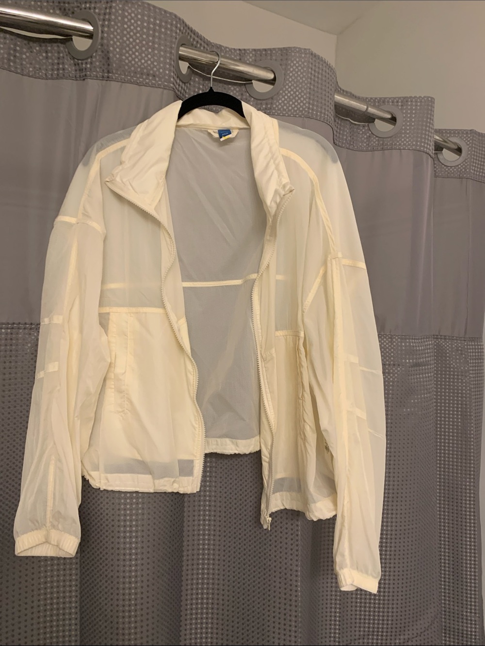 Women's Lightweight Cream Windbreaker Jacket